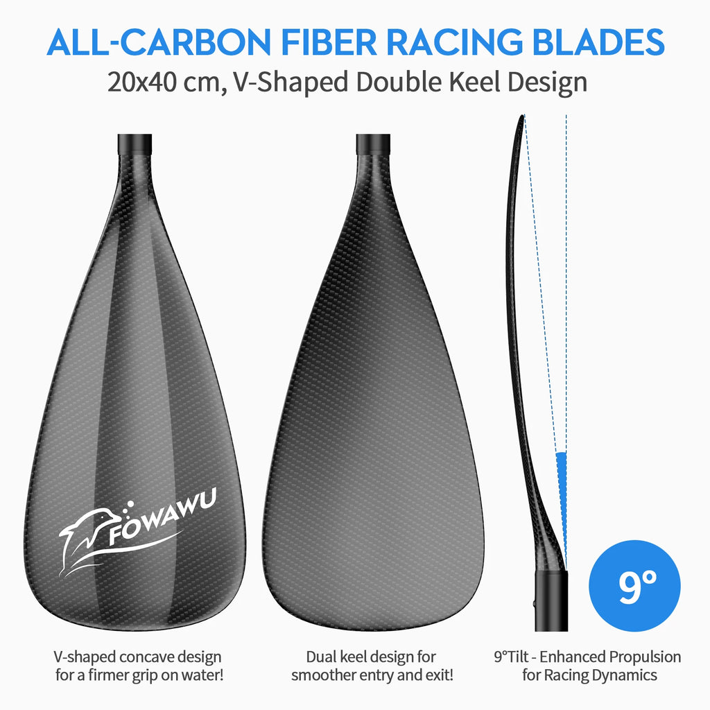SUP Paddle, Adjustable 3-Piece Aluminium Paddle, Lightweight Stand-up Paddle Board Paddle