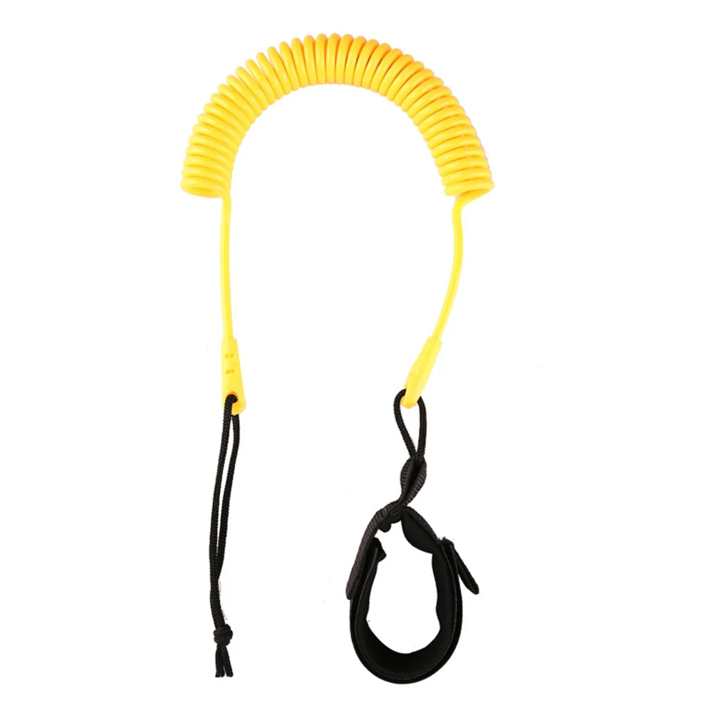 3 Meters Coiled Lanyard Stand Up Paddle Board Surfboard Leash Leg Rope