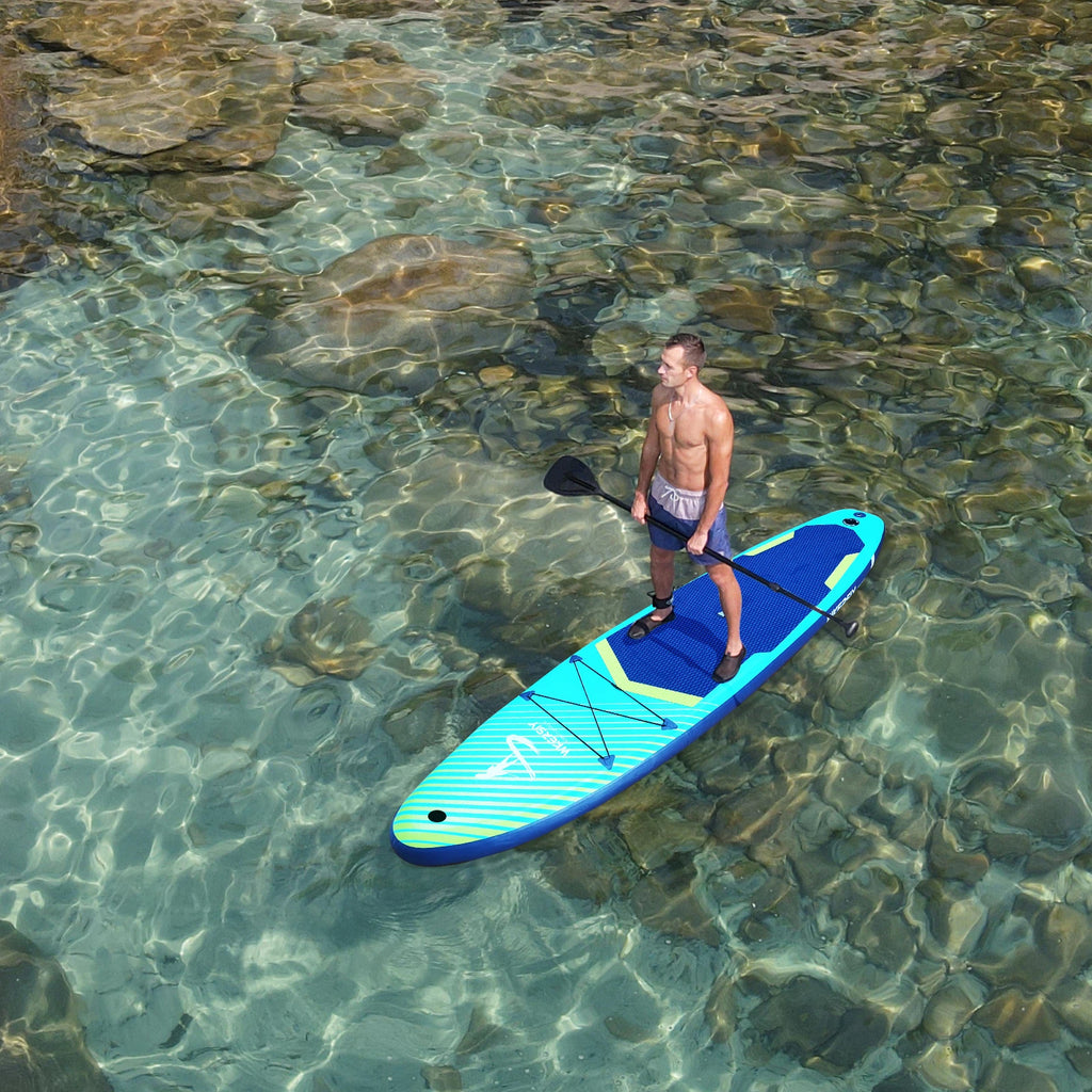 Wkersiy 11ft Inflatable Paddle Board w/Camera Mount & Premium Kit-Lightweight Durable SUP for Yoga Fishing Touring, Multi-Color