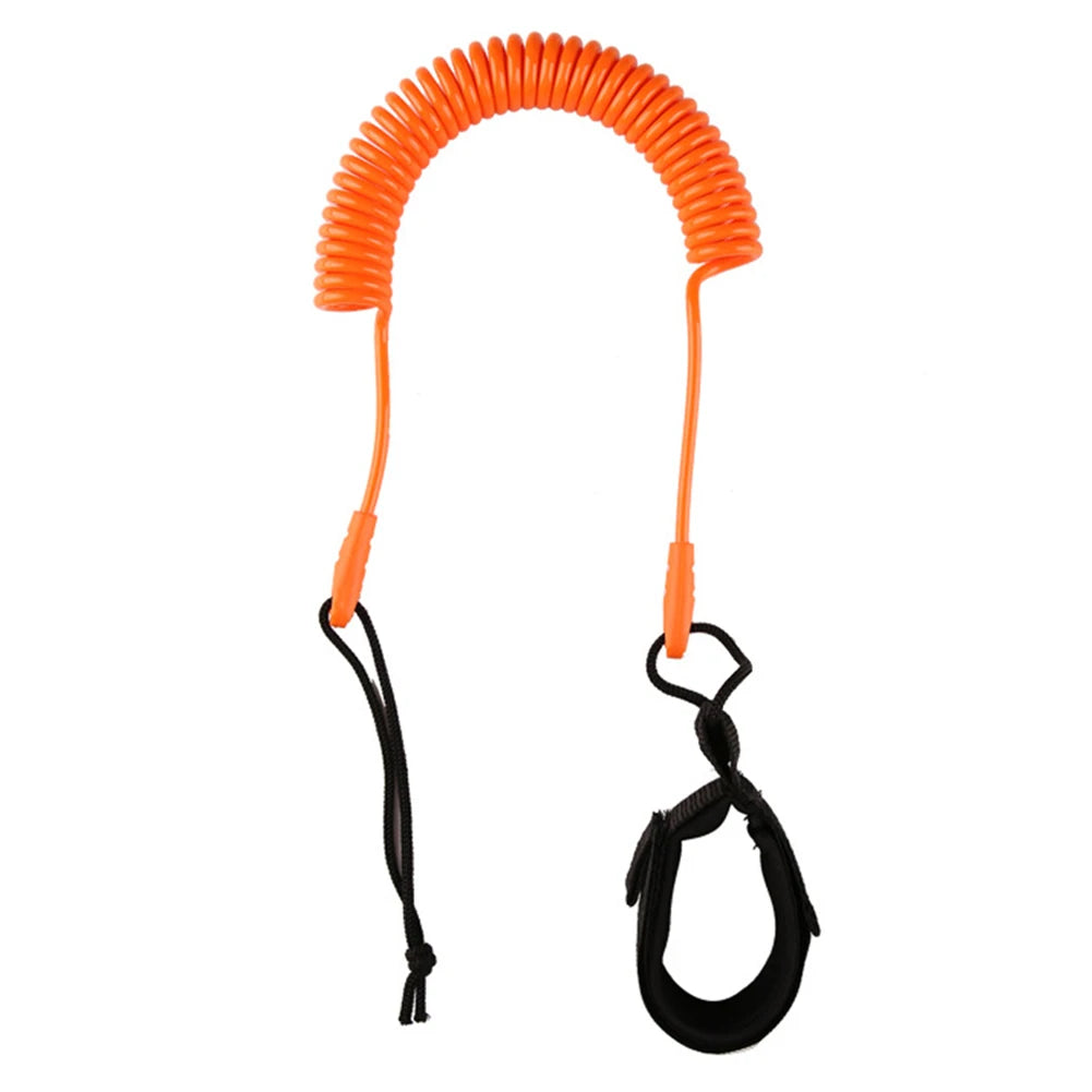 3 Meters Coiled Lanyard Stand Up Paddle Board Surfboard Leash Leg Rope
