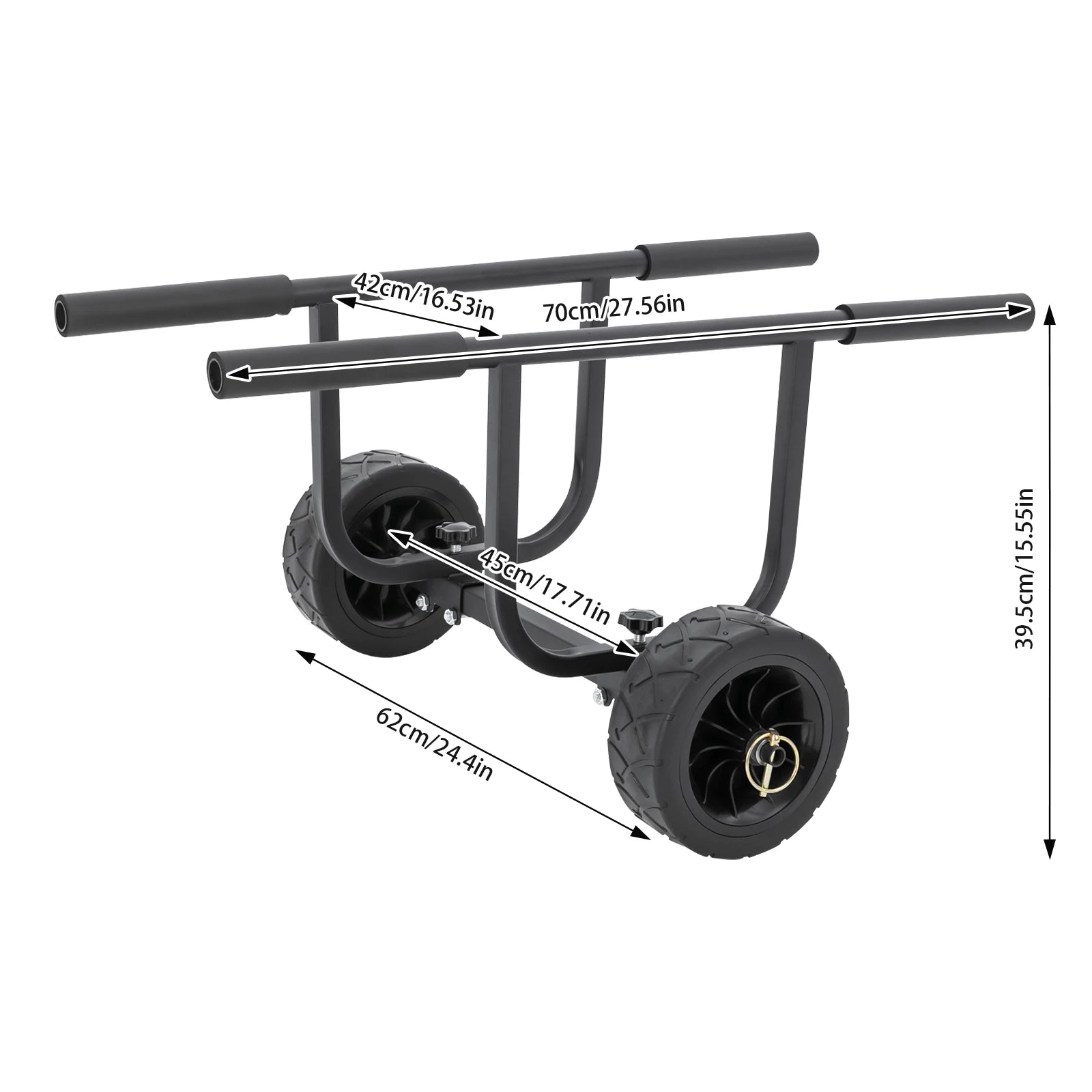Kayak Trolley Max 220LBS Load Capacity, for Kayak Canoe Paddle Board