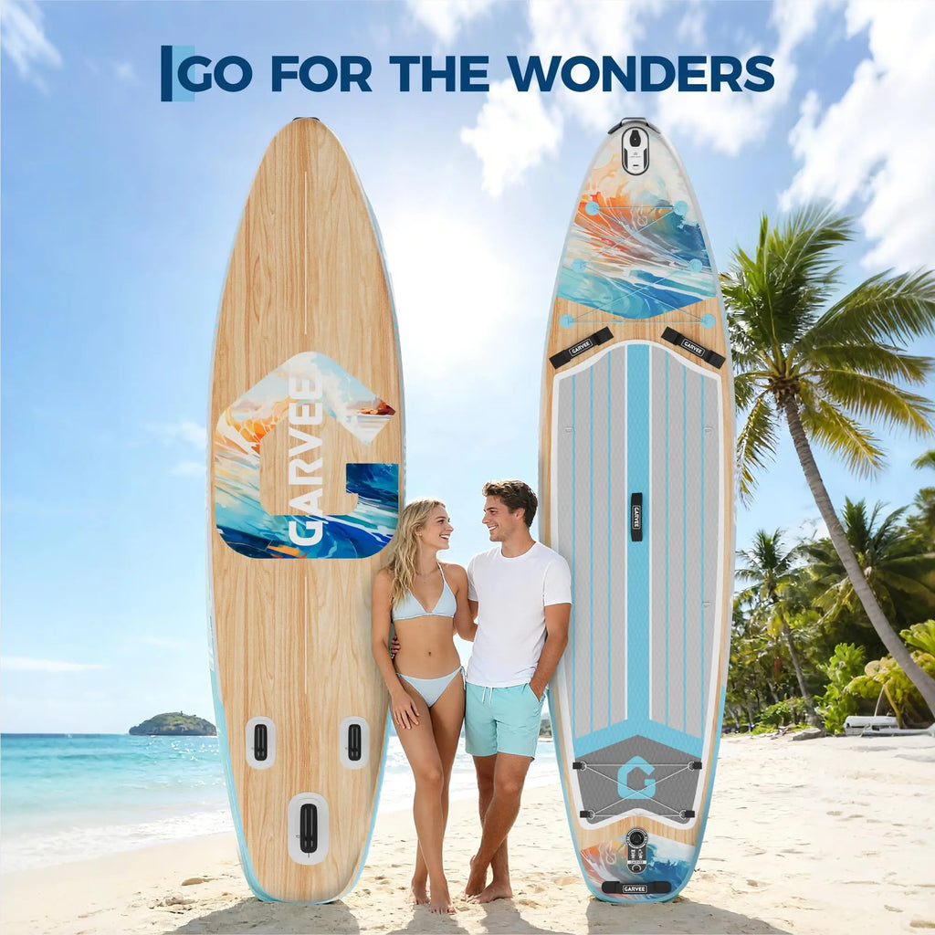 Large 2 Person Inflatable Paddle Board, SUP Accessories, High Weight Capacity, Large Paddle
