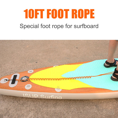 3 Meters Coiled Lanyard Stand Up Paddle Board Surfboard Leash Leg Rope